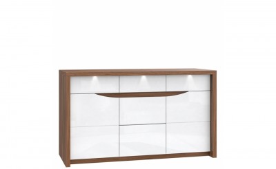 Comoda cu 5 sertare si 2 usi Sotez, l142xA53xH84 cm