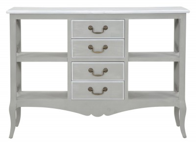 Comoda din lemn cu 4 sertare Marseille, l120xA38xH85 cm