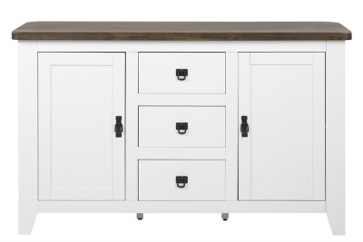 Comoda din lemn de cauciuc si MDF Lyon, l151xA48xH91,6 cm