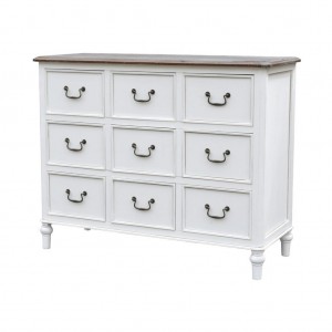 Comoda din lemn de plop si MDF, Ravenna RA028, l101xA40xH80 cm