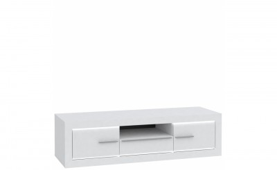 Comoda TV din pal, cu 1 sertar si 2 usi Livinglight Alb, l157,6xA52,1xH42,1 cm