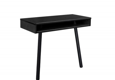Consola din lemn de pin, Capo Black, L90xl40xh75 cm