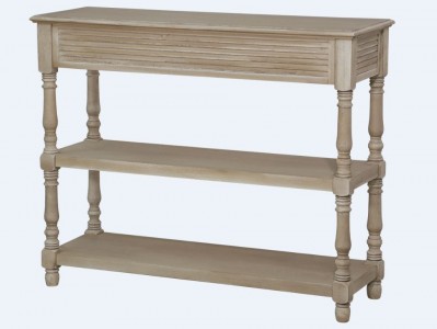 Consola din lemn de plop si MDF Livorno LIV077, Beige l100xA35xH82 cm