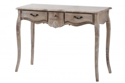 Consola din lemn de plop si MDF cu 3 sertare Merano Brown ME017B, l110xA40xH78 cm