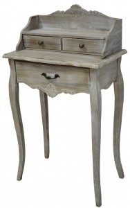 Consola din lemn de plop si MDF cu 3 sertare Merano ME042B, l60xA35xH104 cm