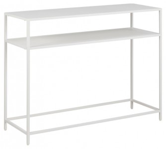 Consola din metal, Newcastle Alb, l100xA35xH79 cm