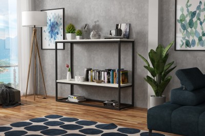 Consola din pal si metal, Dulorian Negru, l100xA30xH80 cm