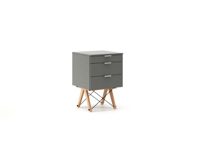 Dulap cu 3 sertare Basic Beech Grey 