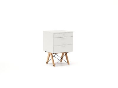Dulap cu 3 sertare Basic Beech White