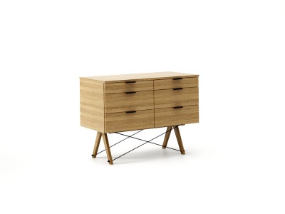 Comoda Double Oak, l100xA50xH75 cm