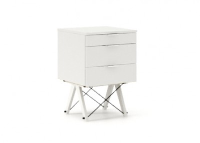 Dulap cu 3 sertare Basic White