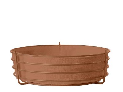 Cos cu husa din bumbac pentru paine Singles 331258 Maro, Ø25,5xH8 cm, Zone Denmark