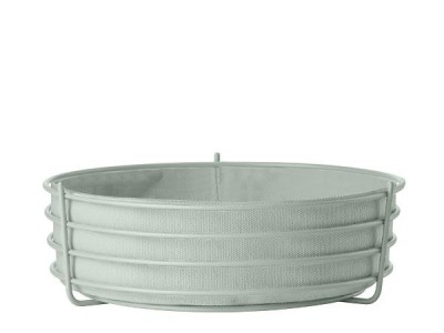 Cos cu husa din bumbac pentru paine Singles 331260 Verde Mint, Ø25,5xH8 cm, Zone Denmark