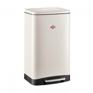 Cos de gunoi cu pedala, din metal, Towerkick Ivoir Mat 40L, l37,9xA35,2xH65,8 cm