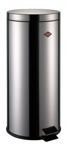 Cos de gunoi cu pedala, Tetra Bin Crom, 30L, Ø29,5xH67,5 cm