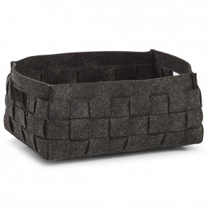 Cos pentru depozitare Cozy, din pasla, Anthracite, l30xA20xH14 cm