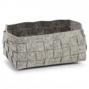Cos pentru depozitare Cozy, din pasla, Grey, l30xA20xH14 cm