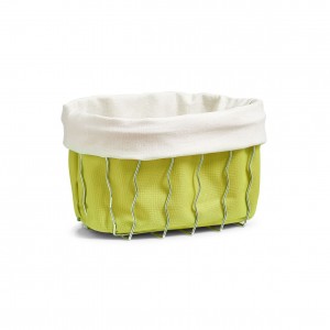 Cos pentru paine Wave S, Metal, l22xA15xH12 cm-Lime