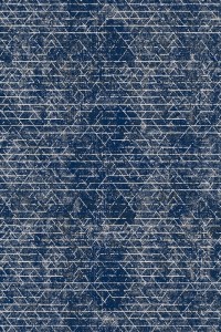 Covor din lana Oblivia Navy Blue, Wilton