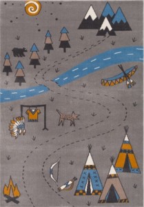 Covor din PP Indian Grey, Wilton