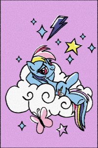 Covor din PP My Little Pony, Puff Violet, Wilton