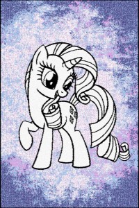 Covor din PP My Little Pony, Rarity Violet, Wilton