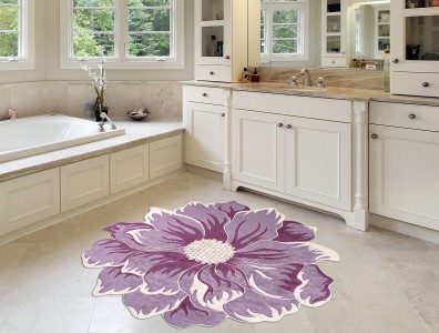 Covor Flower S119 Mov, 80 x 80 cm