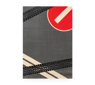 Covor pentru copii Biconcept Grey, 133 x 190 cm