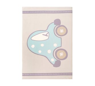 Covor pentru copii din PE Soft Cars Multicolour, 100 x 150 cm