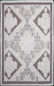 Covor tesut din bumbac Baklava Bej, 80 x 150 cm