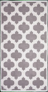 Covor tesut din bumbac Madalyon Bej, 80 x 150 cm