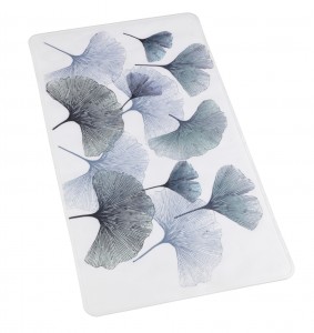 Covoras pentru baie antiderapant, din TPR, Ginkgo Multicolor, 40 x 70 cm