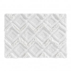 Covoras pentru baie, din bumbac, Ikatis Alb, 50 x 80 cm