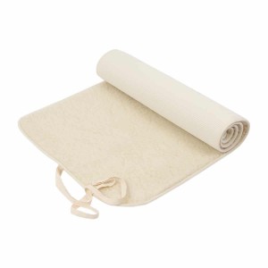 Covoras pentru Meditatie si Yoga, din Lana Merinos si Poliester, Tappeto Alb, 75 x 200 cm