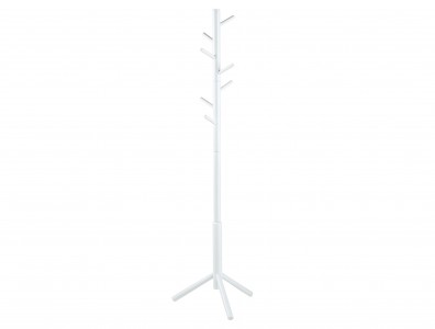 Cuier din lemn de cauciuc Bremen Alb, l51xA45xH176 cm