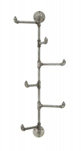 Cuier din metal Tube Dark Grey, l42xA34,5xH100 cm