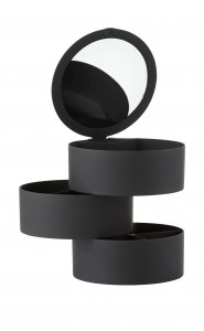 Cutie depozitare din ABS, Slide Negru, Ø16xH18 cm, Zone Denmark