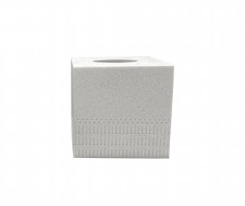 Cutie din rasina, pentru servetele, Spa Alb, L13,5xl13,5xH13,5 cm