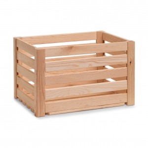 Cutie pentru depozitare din lemn, Pine Natural, L40xl30xH24 cm