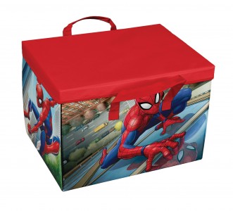 Cutie pentru depozitare jucarii 2 in 1, Spiderman Play Rosu, L41xl31xH28 cm