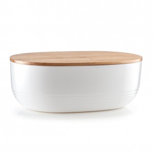 Cutie pentru paine, Bamboo White, l37,5xA23xH14 cm