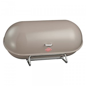 Cutie pentru paine, din metal, Breadboy Grej, l44,3xA23xH21 cm