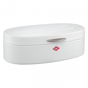 Cutie pentru paine, din metal, Elly Alb Mat, l41,5xA26xH14 cm