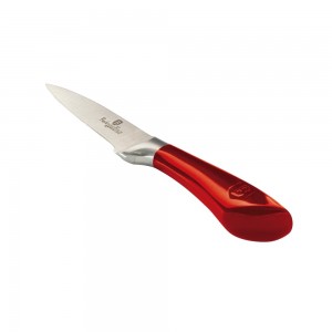 Cutit pentru curatat fructe si legume 9 cm, Metallic Line Burgundy