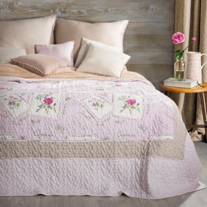 Cuvertura Ada Beige / Pink, 220 x 240 cm