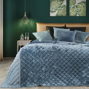 Cuvertura Kristin Velvet Bleu, 220 x 240 cm