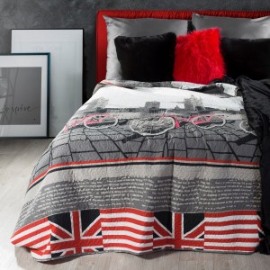Cuvertura pat copii Britain Multicolour, 170 x 210 cm