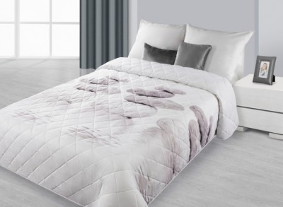 Cuvertura pat copii Stone White / Beige, 170 x 210 cm