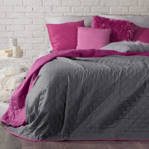 Cuvertura reversibila Alex Grey / Purple, 230 x 260 cm