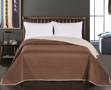 Cuvertura reversibila Axel Brown / Cream